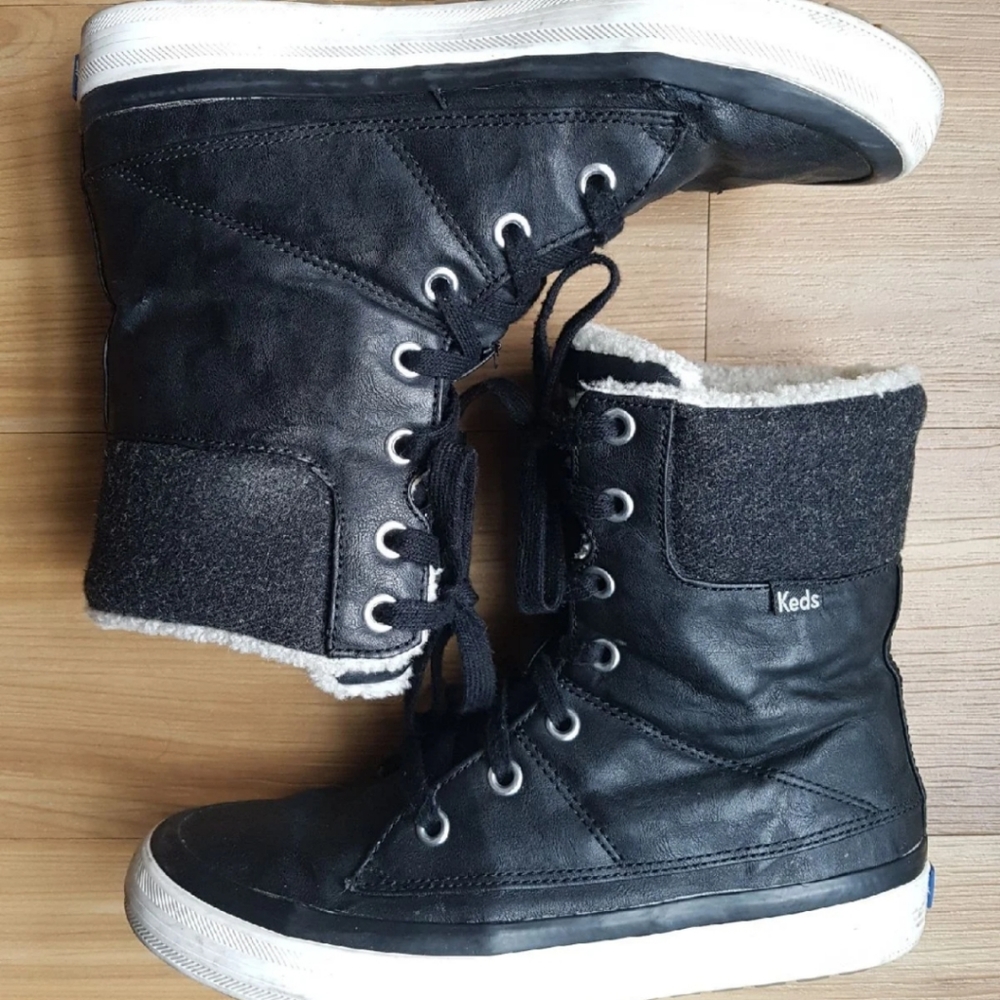 Keds Shoes Faux Fur Lined Lace-Up Boots